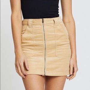 Hollister Corduroy Zipper Skirt